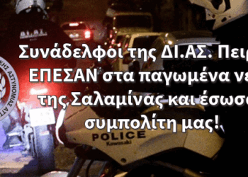 Συνάδελφοι της ΔΙ.ΑΣ. Πειραιά ΕΠΕΣΑΝ στα παγωμένα νερά της Σαλαμίνας και έσωσαν συμπολίτη μας!